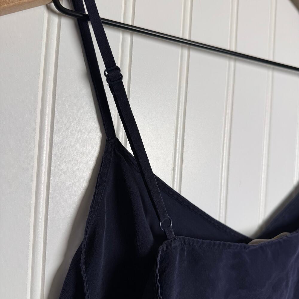 Boden 100% Silk Navy Blue Sheer Cami Tank Women’s Size 8 - Picture 6 of 10